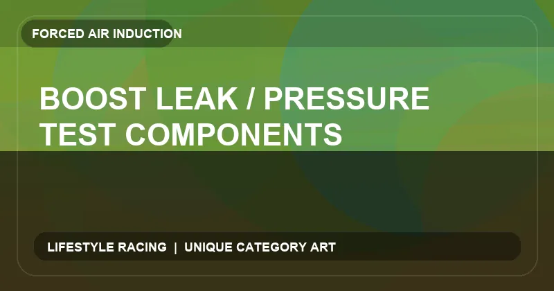 Boost Leak / Pressure Test Components